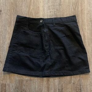 BLACK F21 JEAN SKIRT